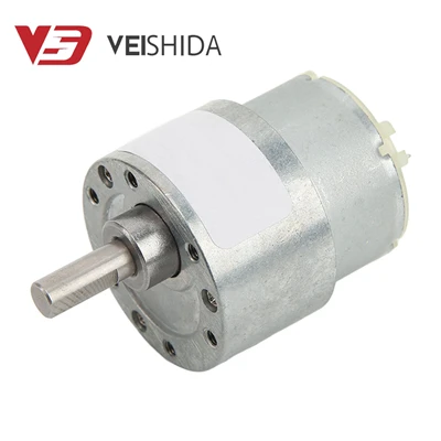 37 מ"מ הפחתת תיבת הילוכים 24v 500 מנוע מיקרו DC חשמלי